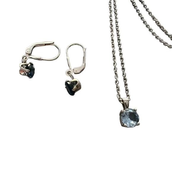 other Jewelry - 925 Sterling Silver Necklace & Earrings